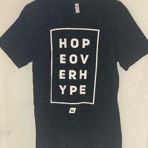 Hope Over Hype black Graphic short-sleeve Tshirt